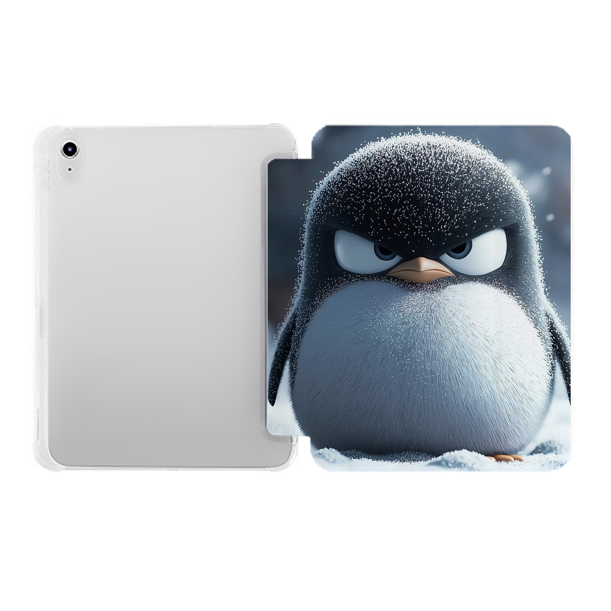 （画像用） Angry Birds アングリーバード IPad ケース ペン収納付き 三つ折りスタンド PUレザー×シリコン 対応機種9.5/10.5/10.9インチ